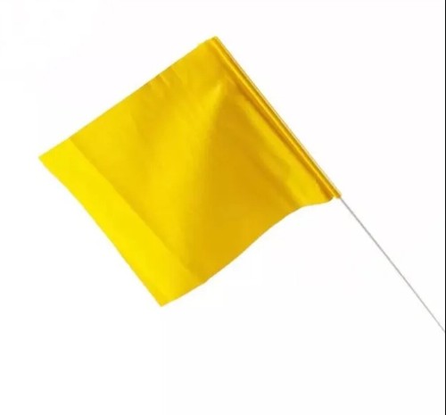 Yellow flag markers plastic - flag, /