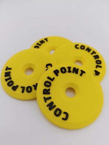 Yellow survey road marker - yellow,
